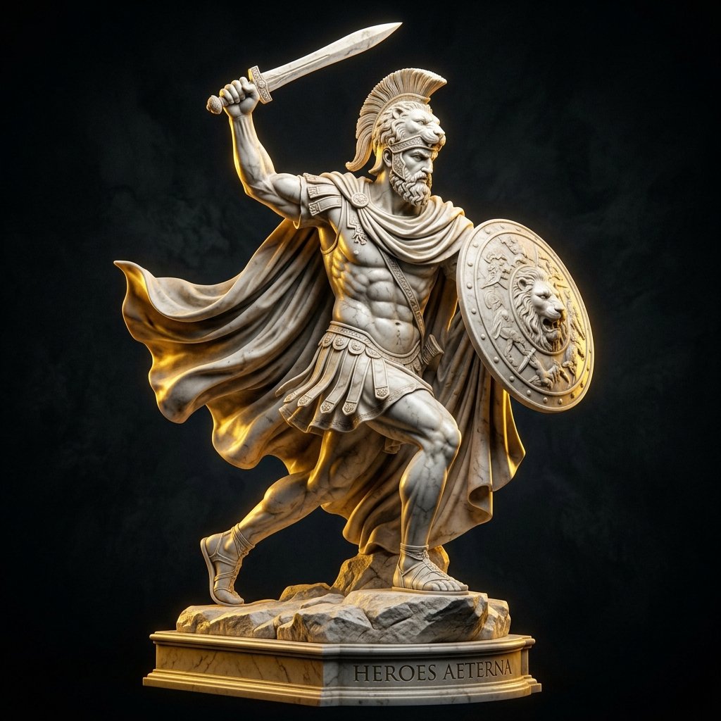 Heroic Yellow Statue
